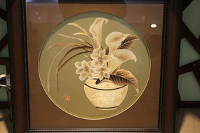 麦秸画花卉